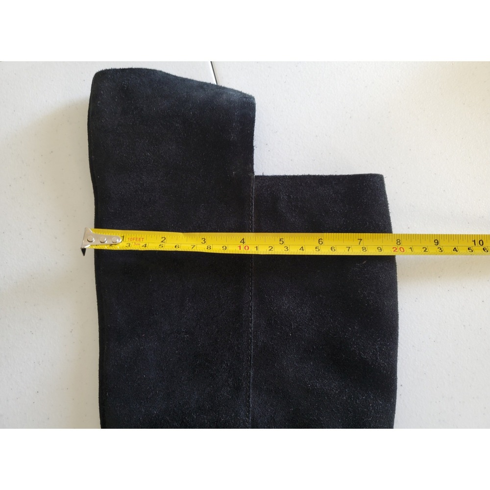 Kork‎ Ease Pavan Black Suede Block Heel Knee High Boots Women's Size 8.5 - Picture 4 of 9